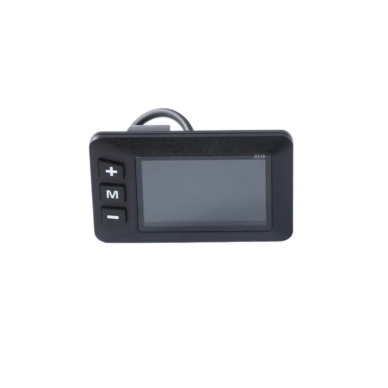 G518 electric dirt bike display with LCD screen and + M - buttons