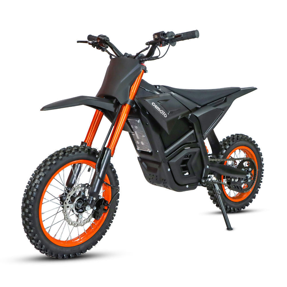 Hero image for an article about deciding whether to adjust, replace, or stop riding because of electric dirt bike chain and sprocket wear.