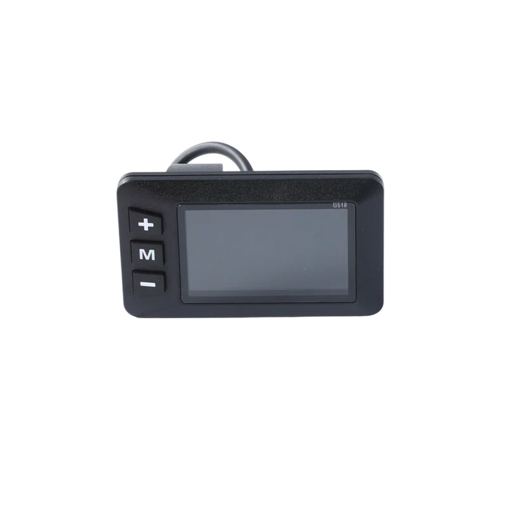 A product-focused view of the CEMOTO D03 G518 display used as an example of a control interface that must be checked when matching an e-bike controller.