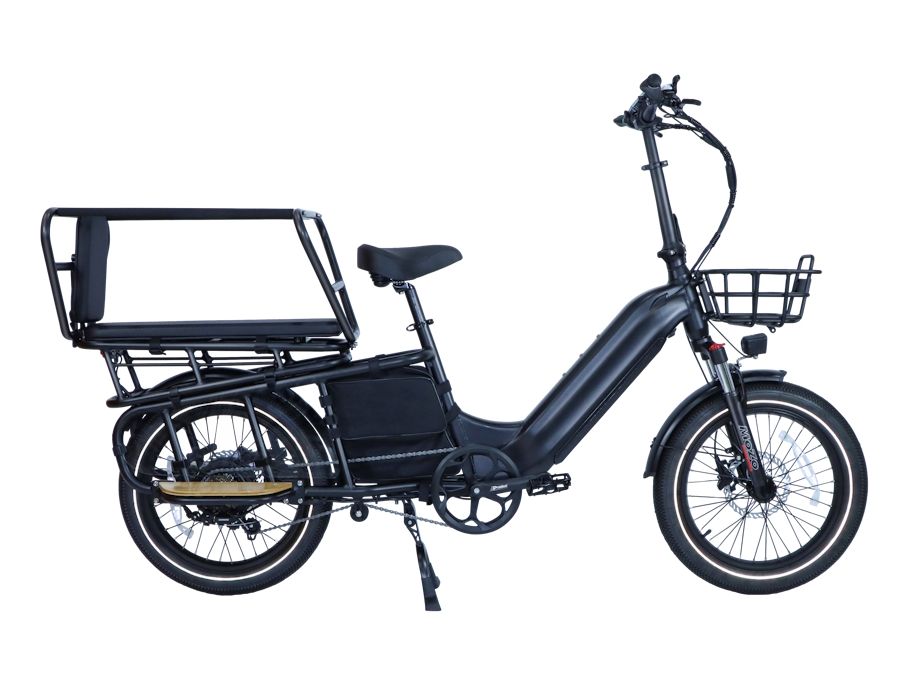 A cargo e-bike prepared for selected local deliveries and business errands
