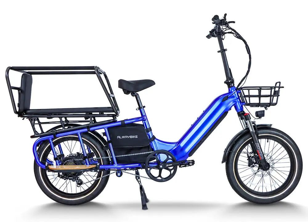 Editorial cover image introducing electric tricycle types and riding-position choices