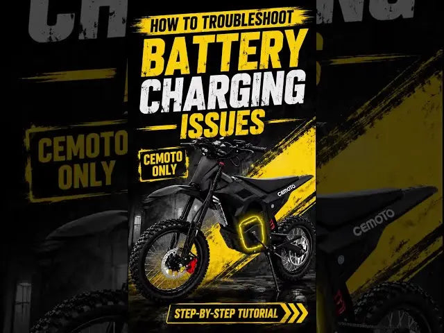  CEMOTO Battery Not Charging? What Would You Check First?