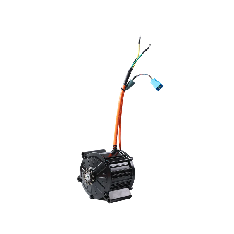 D03 dirt bike brushless motor with wiring harness and blue connector