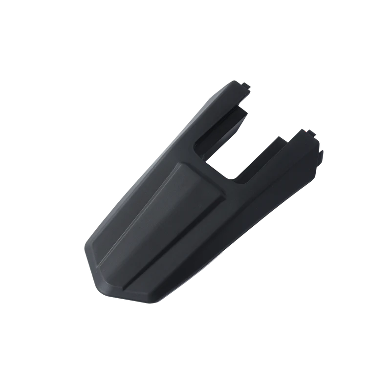 D03 rear fender in matte black, durable molded plastic mud guard for electric dirt bike