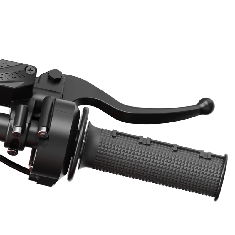 D-Series hydraulic disc brake lever with black alloy lever and textured grip